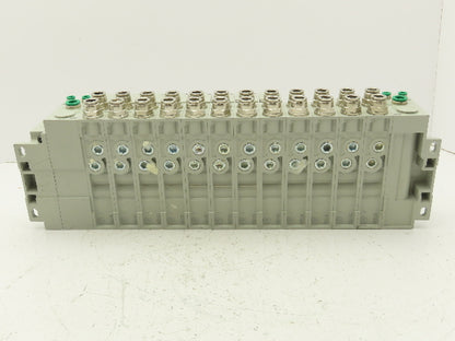Numatics I63BA4Z1KG00030 120V Pneumatic Solenoid Valve 12-Station Manifold Assy