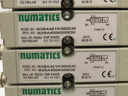 Numatics I63BA4Z1KG00030 120V Pneumatic Solenoid Valve 12-Station Manifold Assy