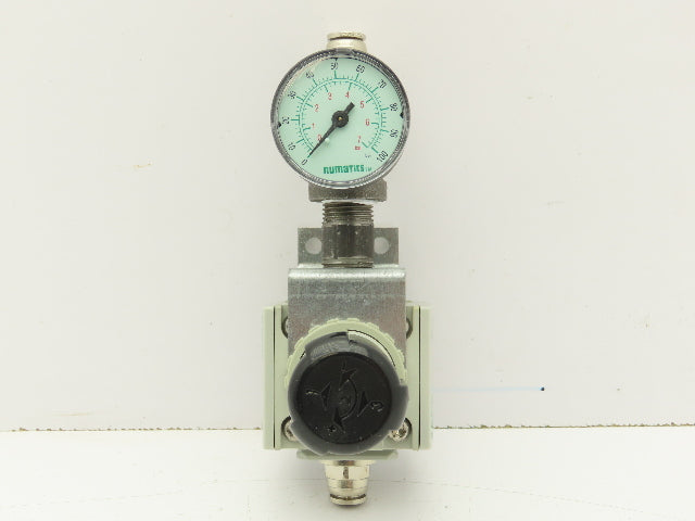 Asco Numatics 8652AK0040102G0 Pneumatic Valve Air Regulator with Gauge 1/2" npt