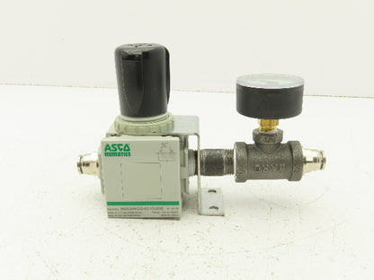 Asco Numatics 8652AK0040102G0 Pneumatic Valve Air Regulator with Gauge 1/2" npt