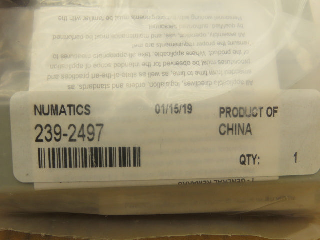 Numatics 239-2497 Pneumatic Manifold Blank Plate ISO 15407-2 26mm Lot of 6