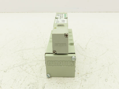 Numatics 122BA43AKN00030 120V Pneumatic Solenoid Valve w/Manifold 1/4" npt