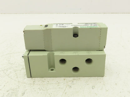 Numatics 122BA43AKN00030 120V Pneumatic Solenoid Valve w/Manifold 1/4" npt