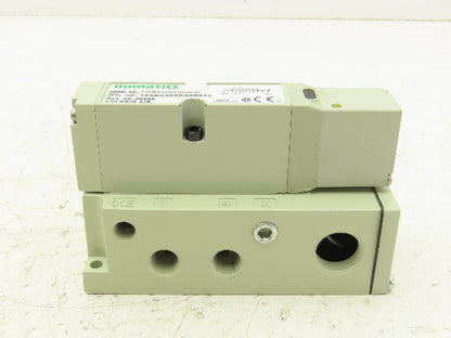 Numatics 122BA43AKN00030 120V Pneumatic Solenoid Valve w/Manifold 1/4" npt