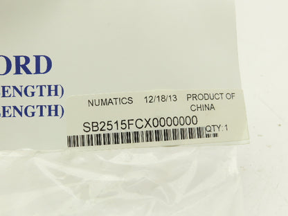 Numatics 25-15-90 Manifold Cordset 25-Pin Sub-D Female Elbow 15' Cord