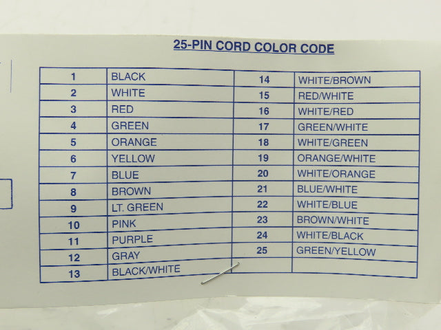 Numatics 25-15-90 Manifold Cordset 25-Pin Sub-D Female Elbow 15' Cord
