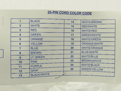 Numatics 25-15-90 Manifold Cordset 25-Pin Sub-D Female Elbow 15' Cord