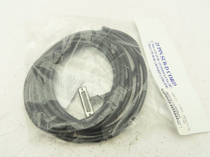 Numatics 25-15-90 Manifold Cordset 25-Pin Sub-D Female Elbow 15' Cord