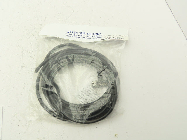 Numatics 25-15-90 Manifold Cordset 25-Pin Sub-D Female Elbow 15' Cord