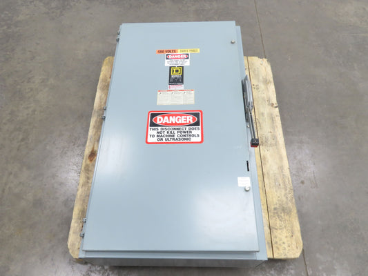 Square D HU365 Safety Disconnect Switch 400A 600V 3 Pole Non Fused Series E2