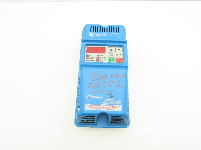 Reliance Electric SP500 VS Variable Speed AC Drive 1HP 230V 3PH -Parts or Repair