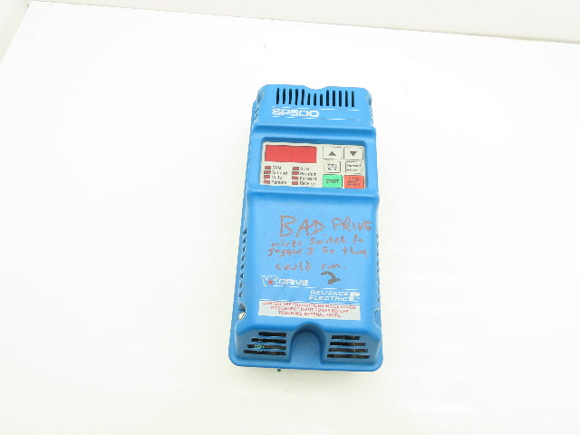Reliance Electric SP500 VS Variable Speed AC Drive 1HP 230V 3PH -Parts or Repair
