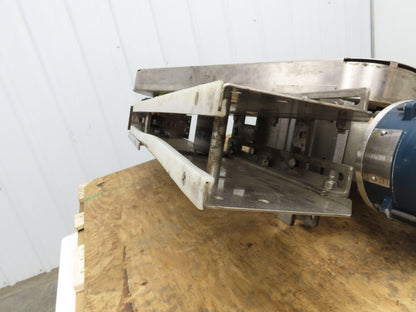 Arrowhead 3.25" Tabletop Belt Stainless Bottle Conveyor 36" Chain Drive 460V 3PH