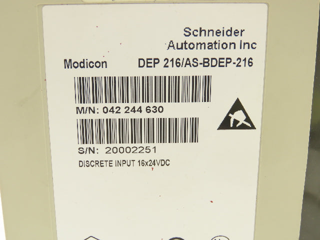 Schneider DEP 216 AS-BDEP-216 Modicon TSX Compact Discrete 16 Channel 24V Input