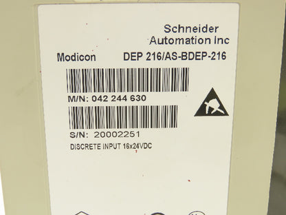 Schneider DEP 216 AS-BDEP-216 Modicon TSX Compact Discrete 16 Channel 24V Input