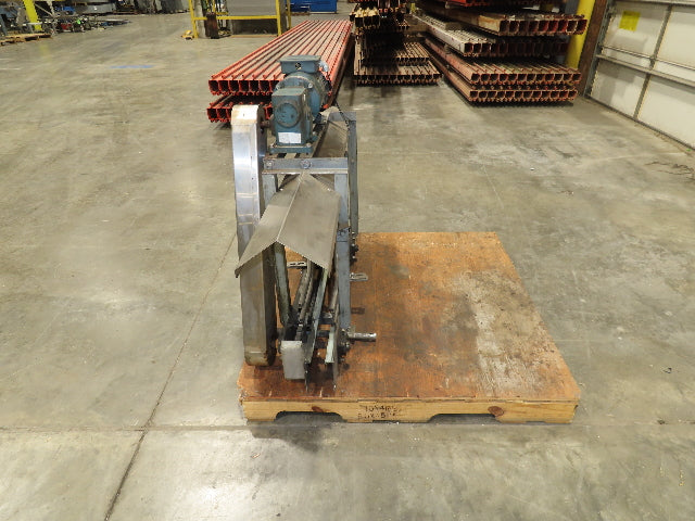 3.25" Tabletop Stainless Bottle Conveyor 2-Belt Shielded Transfer Overhead Drive