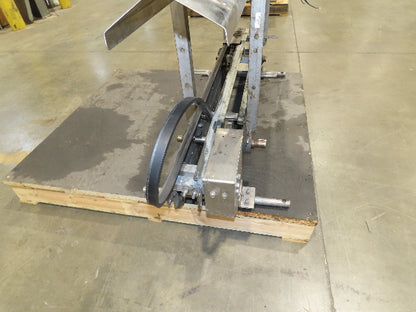 3.25" Tabletop Stainless Bottle Conveyor 2-Belt Shielded Transfer Overhead Drive