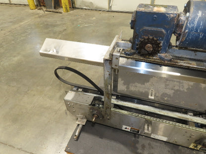 3.25" Tabletop Stainless Bottle Conveyor 2-Belt Shielded Transfer Overhead Drive