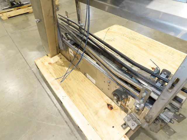 3.25" Tabletop Stainless Bottle Conveyor 2-Belt Shielded Transfer Overhead Drive