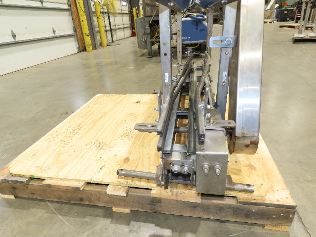 3.25" Tabletop Stainless Bottle Conveyor 2-Belt Shielded Transfer Overhead Drive