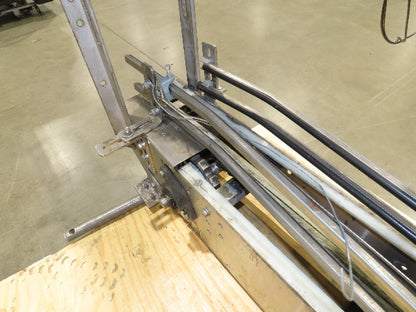 3.25" Tabletop Stainless Bottle Conveyor 2-Belt Shielded Transfer Overhead Drive