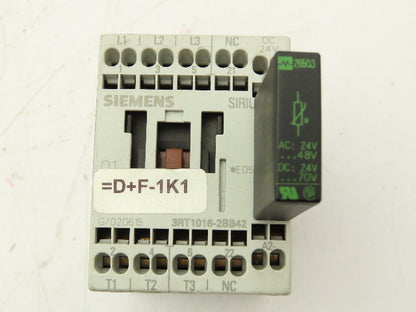 Siemens 3RT1016-2BB42 Contactor 3 Pole 20A 600V Lot of 4