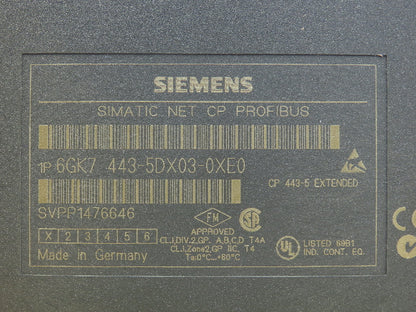 Siemens 6GK7 443-5DX03-0XE0 Simatic Net CP Profibus Communication Module