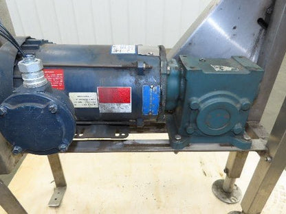 Arrowhead 3.25" Tabletop Belt Stainless Bottle Conveyor 28" Drive 460V