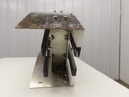 Arrowhead 10" Tabletop Belt Steel Bottle Conveyor 60° Curve 40"L x 7-5/8"H