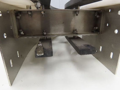 Arrowhead 10" Tabletop Belt Steel Bottle Conveyor 60° Curve 40"L x 7-5/8"H