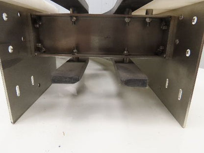 Arrowhead 10" Tabletop Belt Steel Bottle Conveyor 60° Curve 40"L x 7-5/8"H