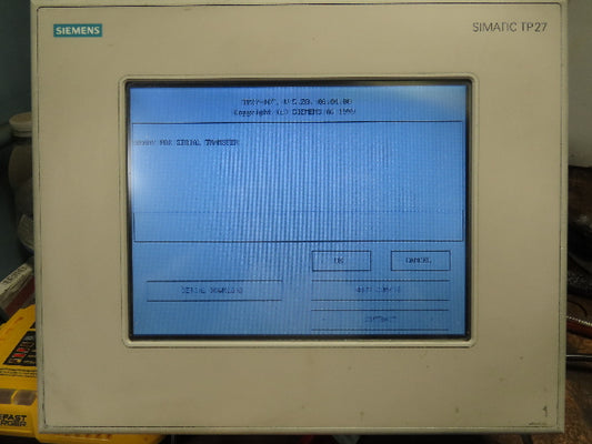Siemens 6AV3627-1QL01-0AX0 Simatic TP27-10" Operator Touch Panel Glitch