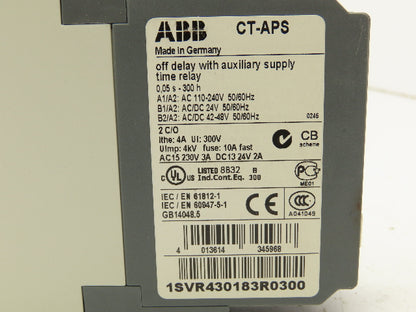 ABB 1SVR430183R0300 Timer Relay Module 110-240V