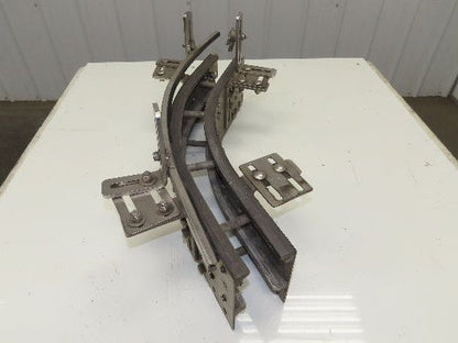 Arrowhead 3.25" Tabletop Belt Stainless Bottle Conveyor 45° Curve 26"L x 5-5/8"H