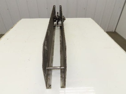 Arrowhead 3.25" Tabletop Stainless Bottle Conveyor Idler Section 36"L  -No Drive