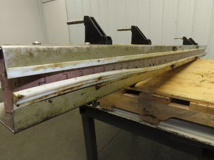 4.5"x 7' 6" Tabletop Belt Stainless Bottle Conveyor 90VDC End Drive