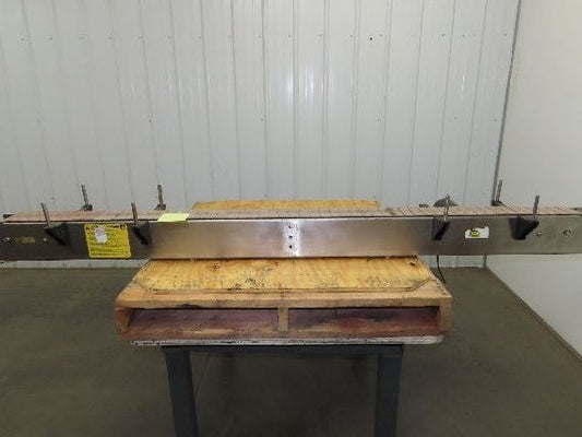 4.5"x 7' 6" Tabletop Belt Stainless Bottle Conveyor 90VDC End Drive