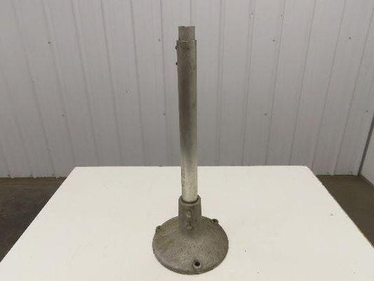 Aluminum Pedestal Base Round Pipe Conveyor Leg Stand Adj Height 26"-30"
