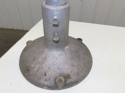 Aluminum Pedestal Base Round Pipe Conveyor Leg Stand Adj Height 24"-28" Set of 4