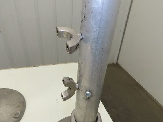 8" Tabletop Conveyor Aluminum Pedestal Round Pipe Leg Stand 28"-32"H Set of 4