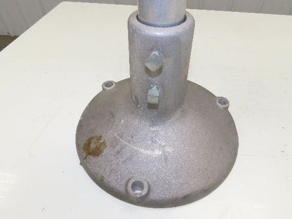 12.5" Tabletop Conveyor Aluminum Pedestal Round Pipe Leg Stand 27"-31"H Set of 2