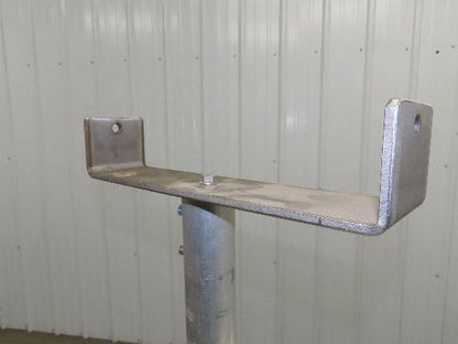 12.5" Tabletop Conveyor Aluminum Pedestal Round Pipe Leg Stand 27"-31"H Set of 2