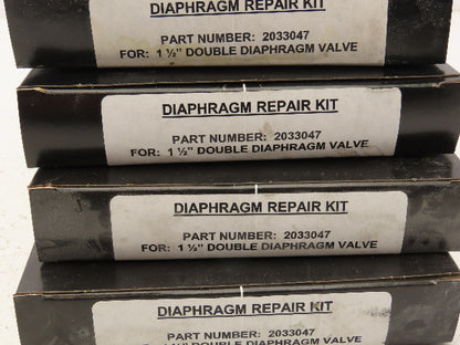 IAC 2033047 1-1/2" Double Diaphragm Valve Repair Kit Lot of 4