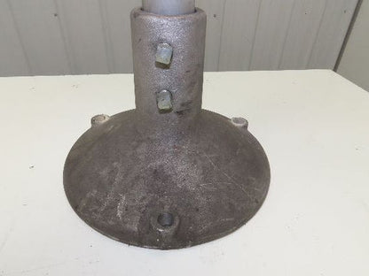 3.75" Tabletop Conveyor Aluminum Pedestal Round Pipe Leg Stand 25"-29"H Set of 4