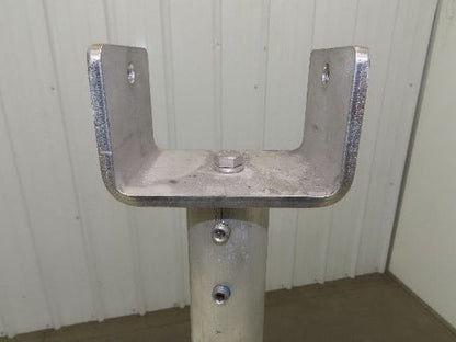 3.75" Tabletop Conveyor Aluminum Pedestal Round Pipe Leg Stand 25"-29"H Set of 4