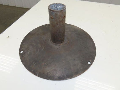 14" Steel Pedestal Base Round Pipe Conveyor Leg Stand Adj Height Lot of 3