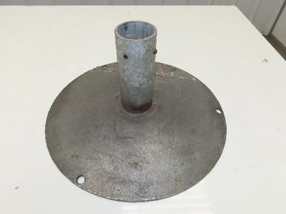 14" Steel Pedestal Base Round Pipe Conveyor Leg Stand Adj Height Lot of 3