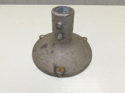 10" Cast Aluminum Pedestal Base Round Pipe Conveyor Leg Stand Adj Height