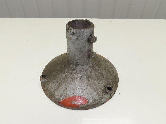 10" Cast Aluminum Pedestal Base Round Pipe Conveyor Leg Stand Adj Height