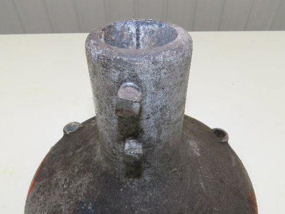 10" Cast Aluminum Pedestal Base Round Pipe Conveyor Leg Stand Adj Height
